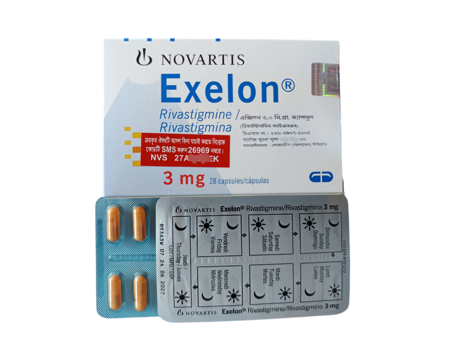 CAP: EXELON 3MG