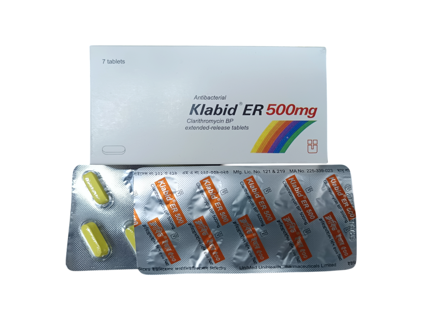 TAB: KLABID ER 500MG