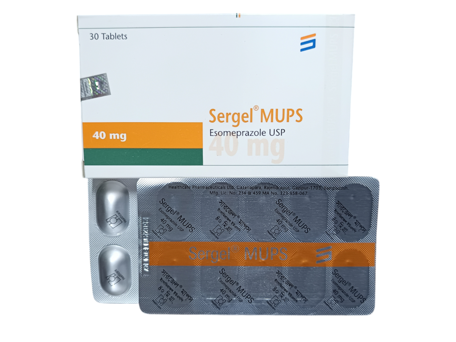 TAB: SERGEL MUPS 40MG