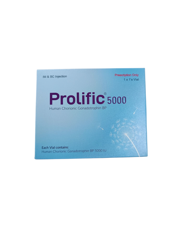 INJECTION : PROLIFIC 5000IU