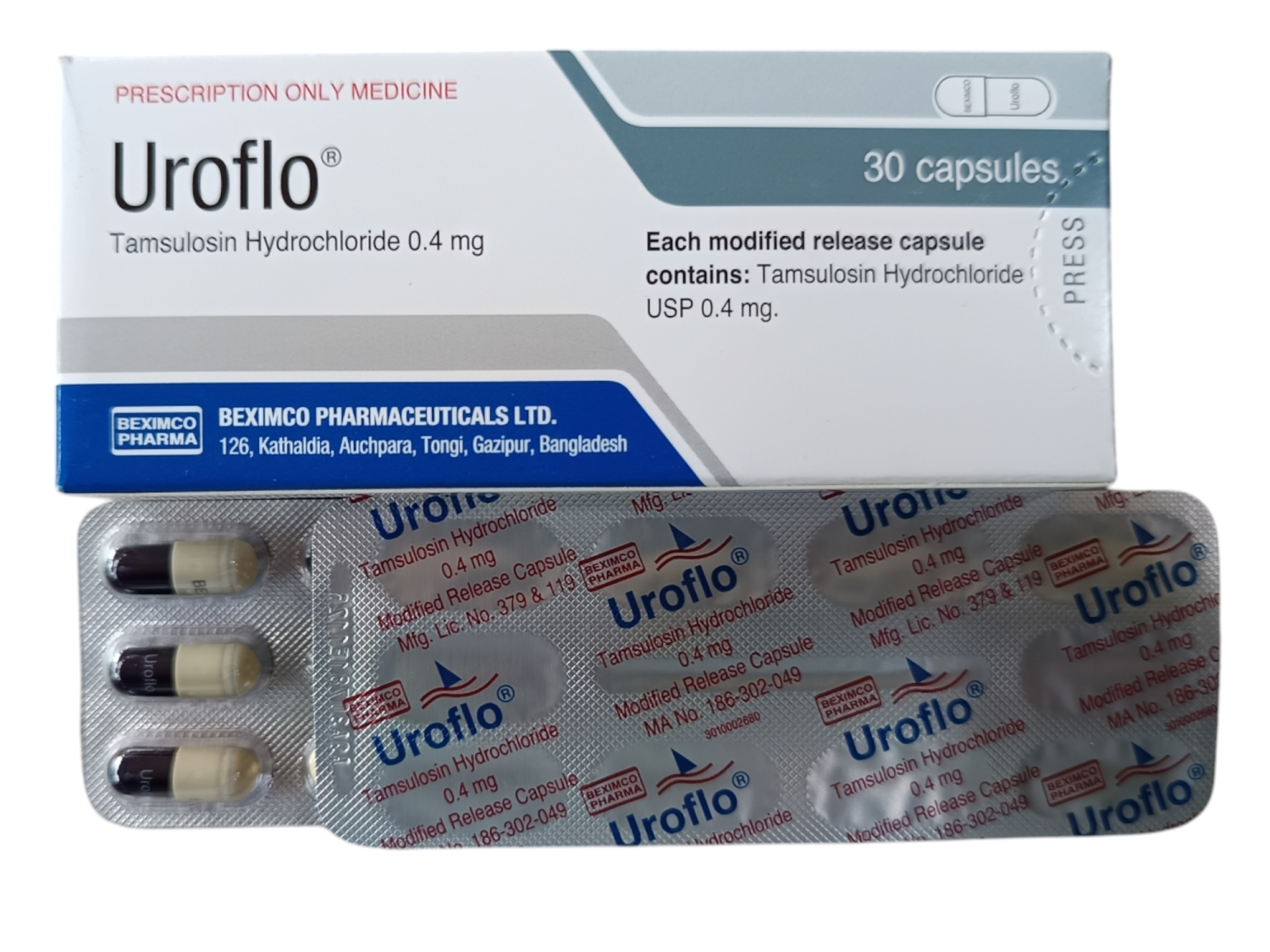 CAP: UROFLO O.4MG