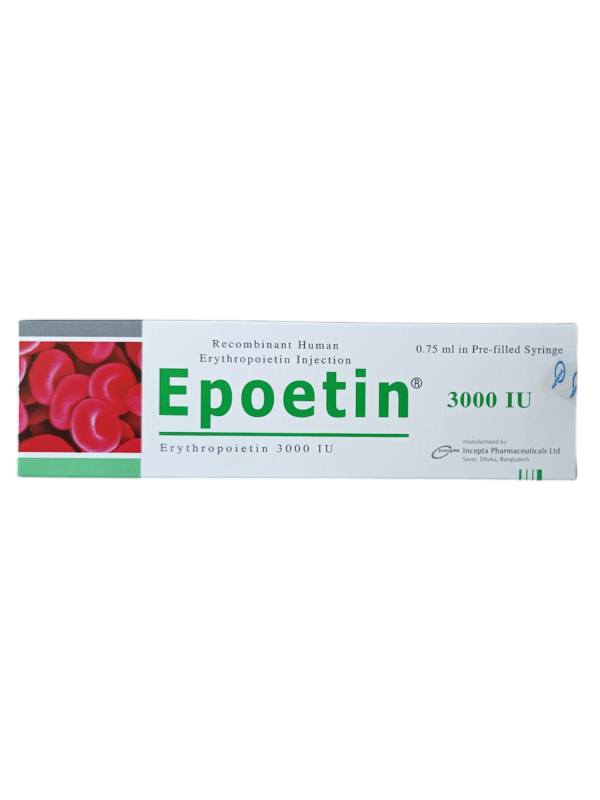 INJECTION : EPOETIN 3000IU