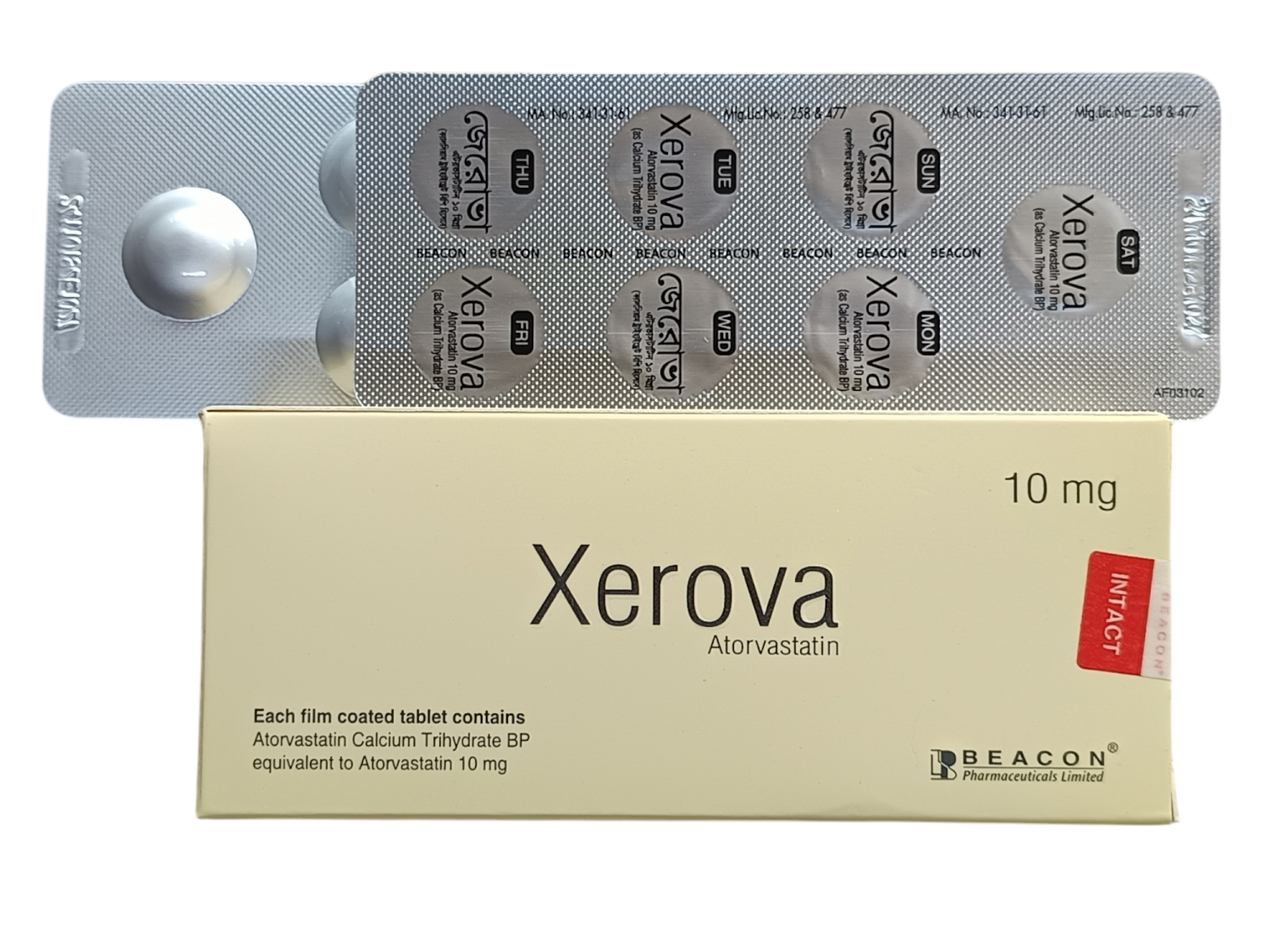 TAB : XEROVA 10MG