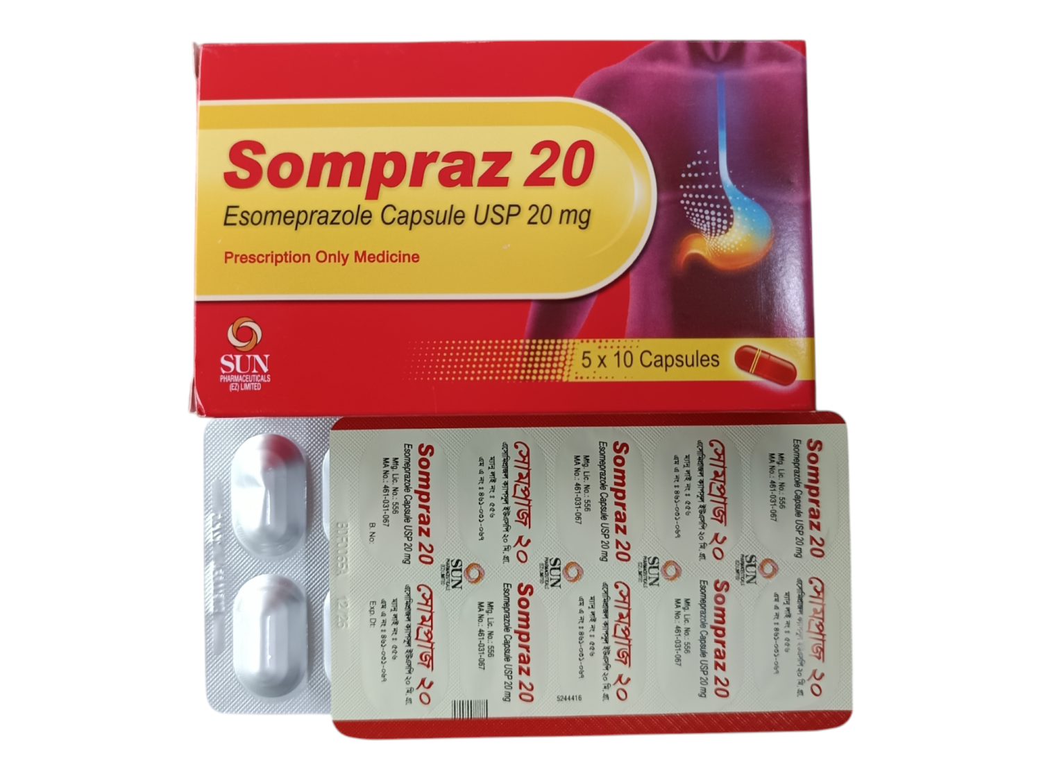 CAP: SOMPRAZ 20MG