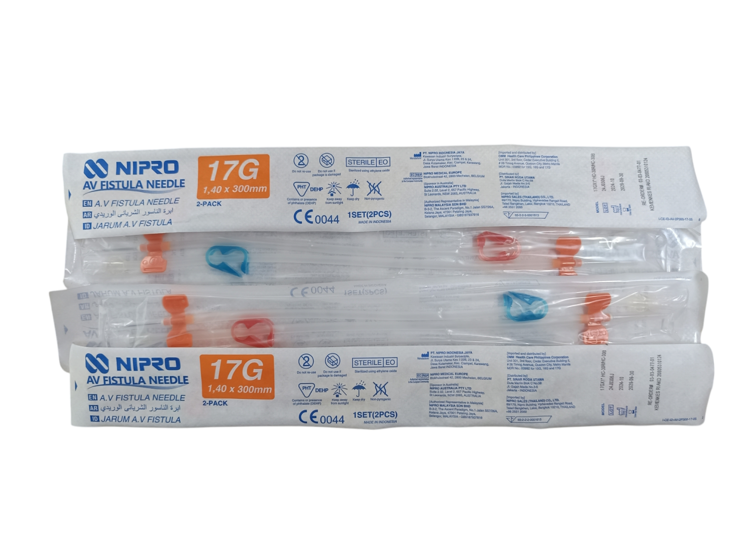 AV FISTULA NEEDLE 17G (NIPRO)