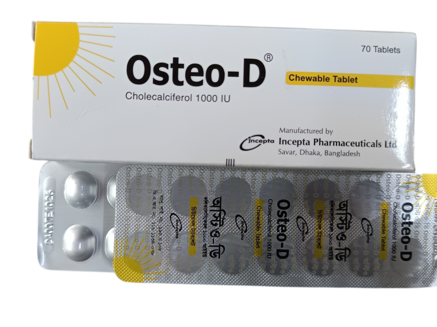 TAB: OSTEO-D 1000IU