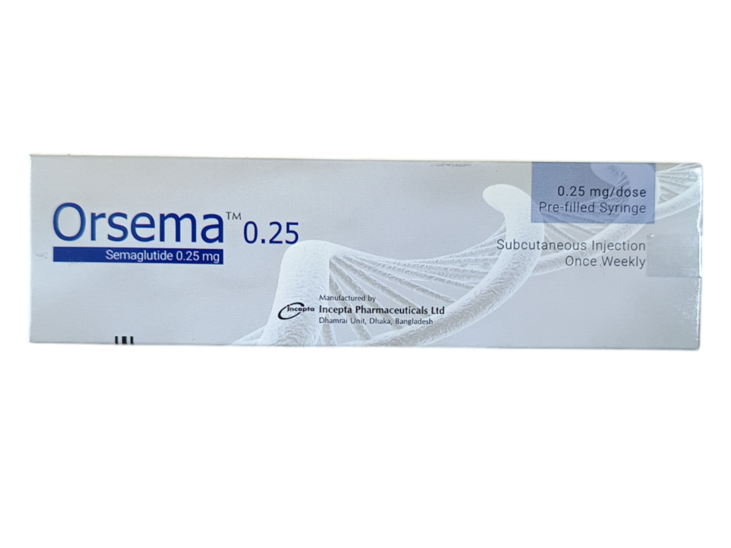 INJECTION : ORSEMA 0.25MG