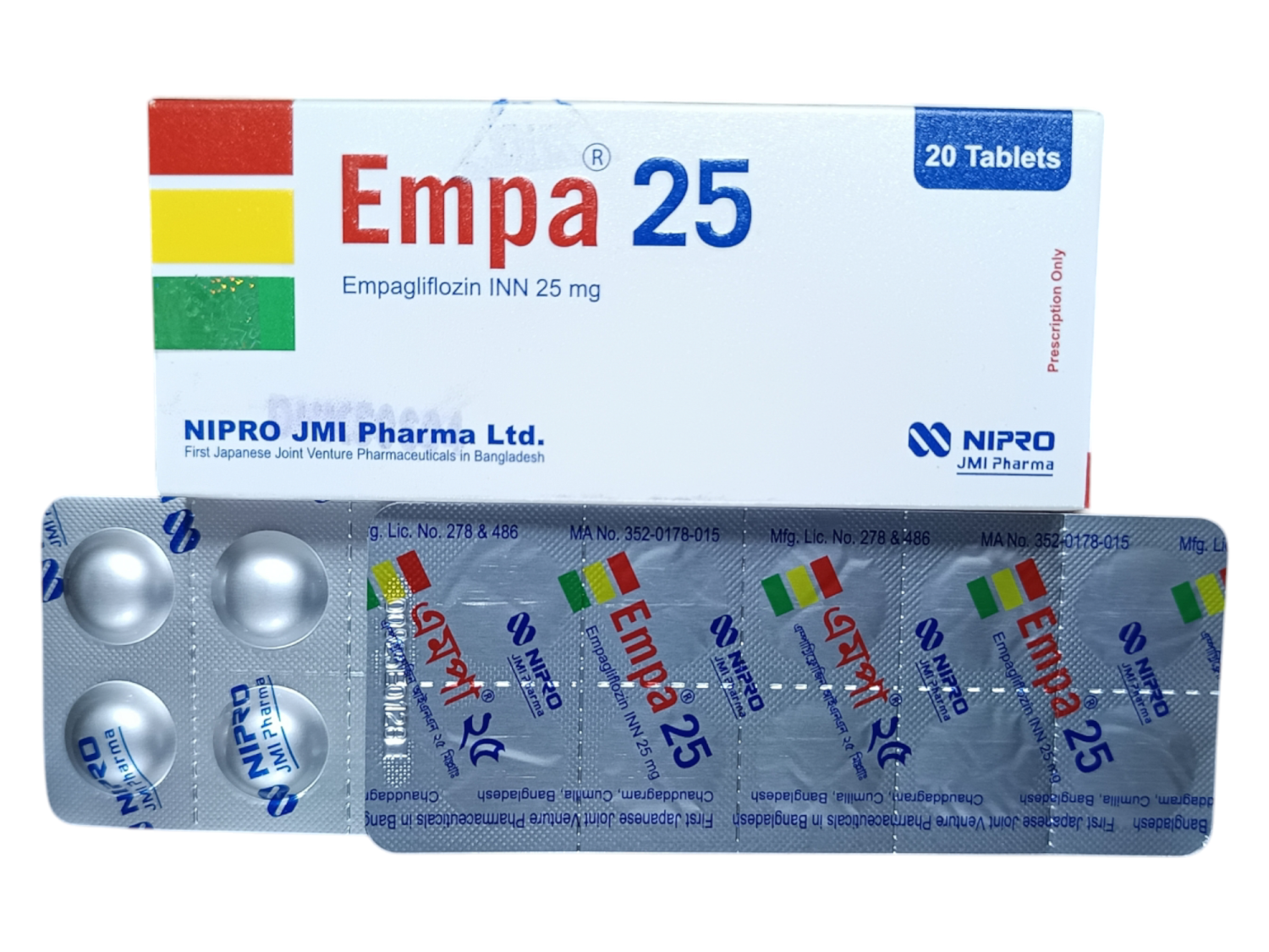 TAB: EMPA 25MG