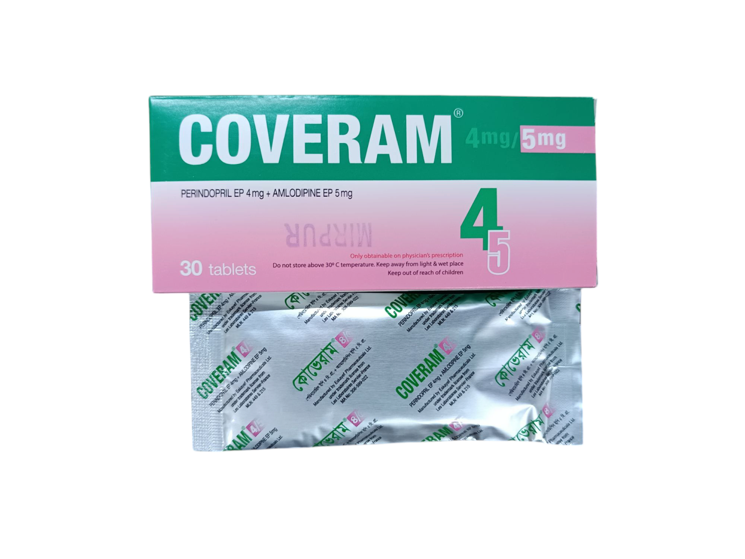 TAB: COVERAM 4MG/5MG