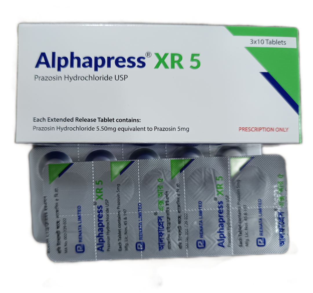 TAB: ALPHAPRESS XR 5MG