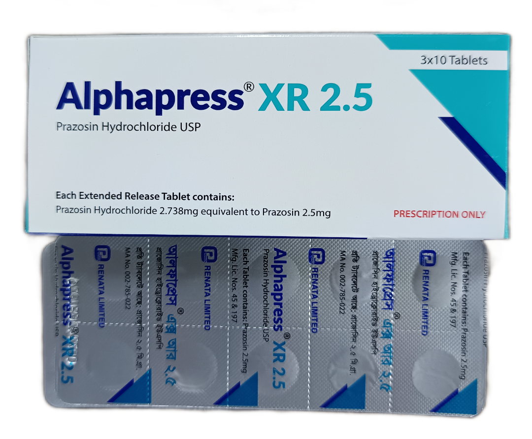 TAB: ALPHAPRESS XR 2.5MG