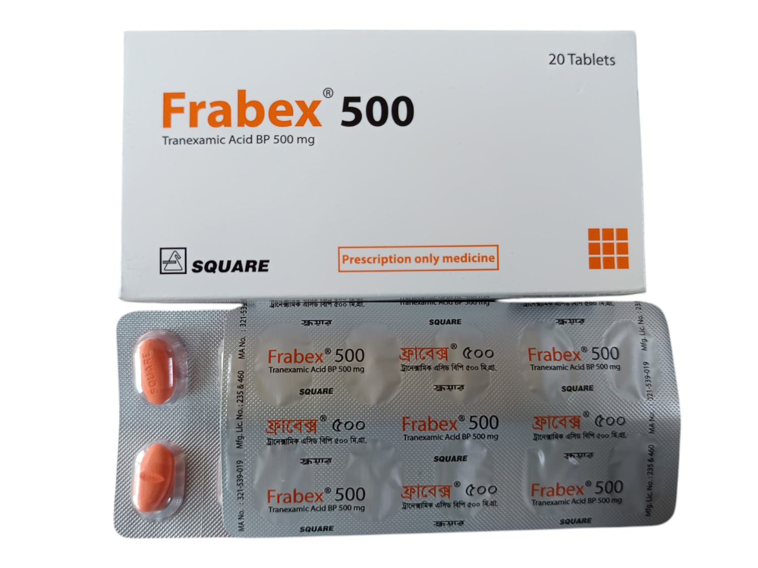 TAB: FRABEX 500MG