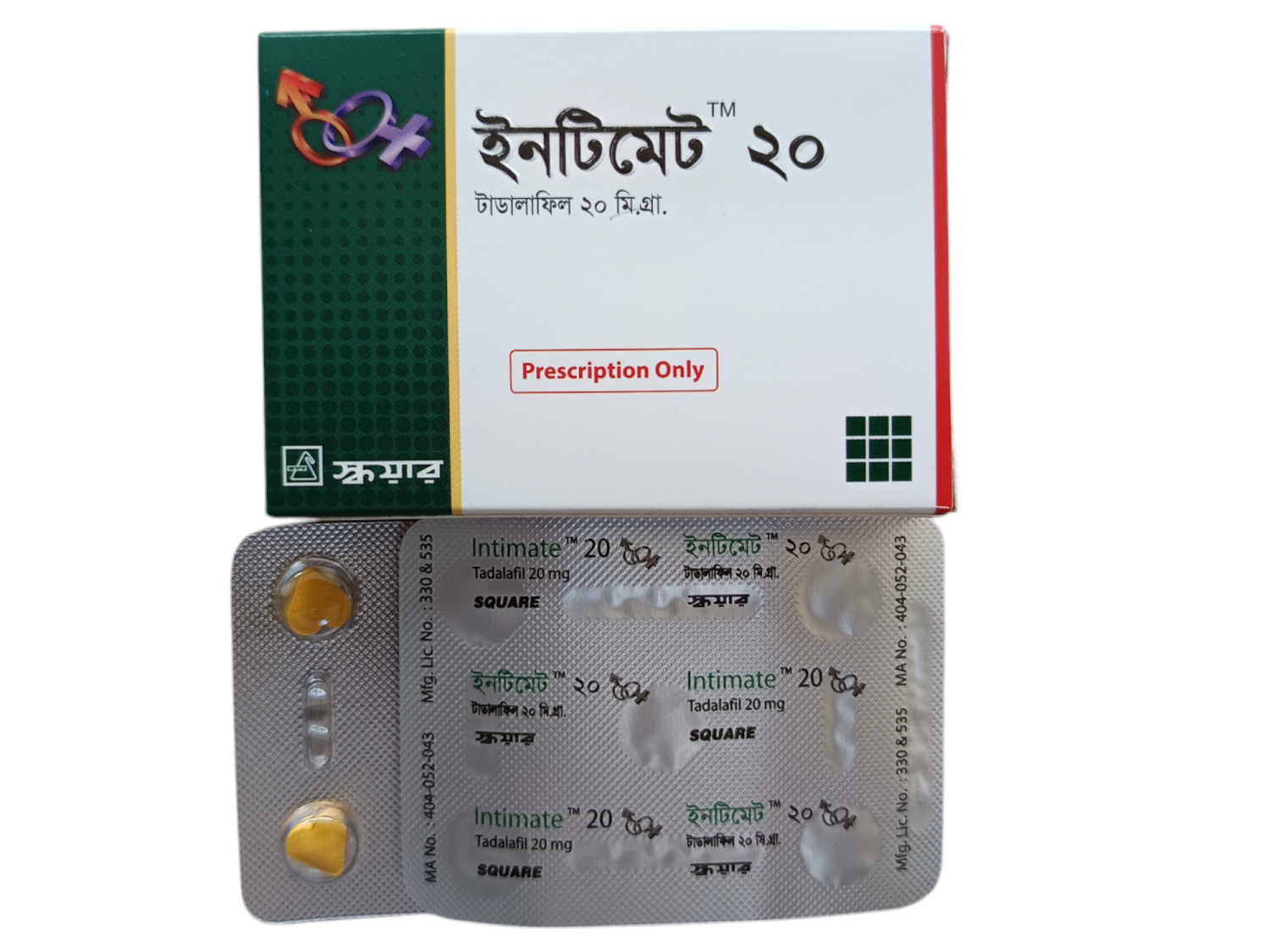 TAB: INTIMATE 20MG