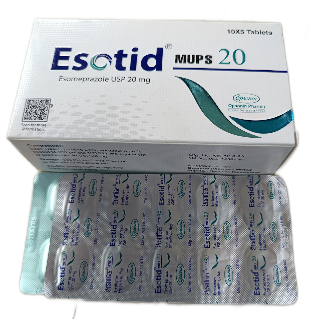 TABLET:  ESOTID MUPS 20MG