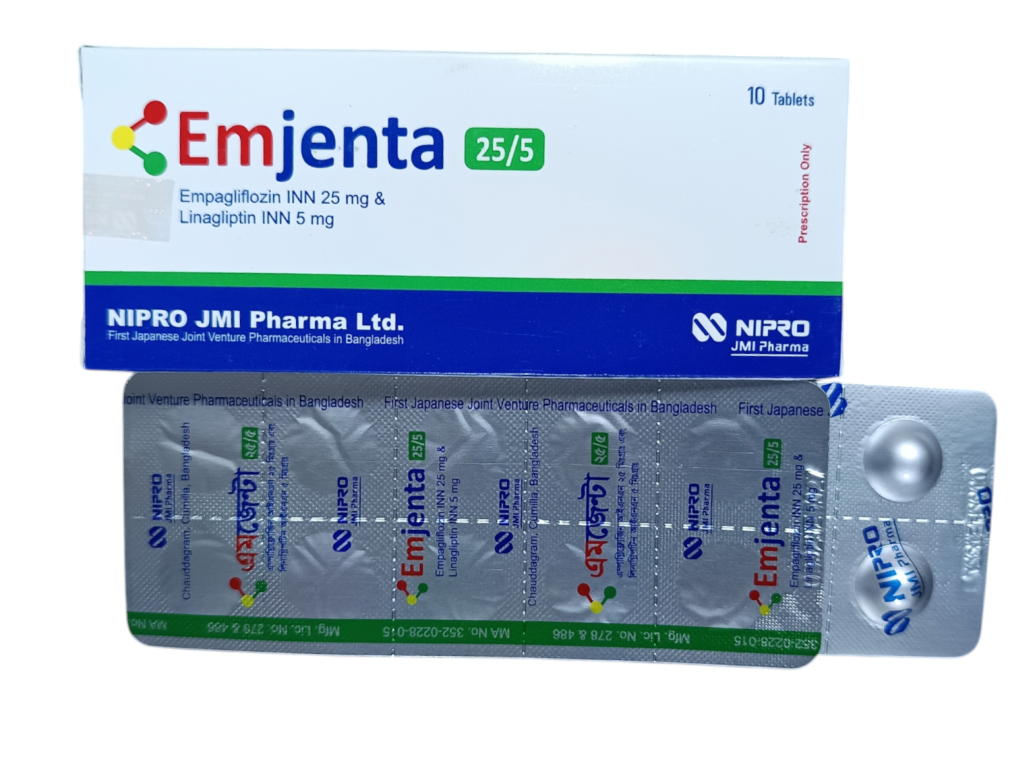 TAB: EMJENTA 25/5MG
