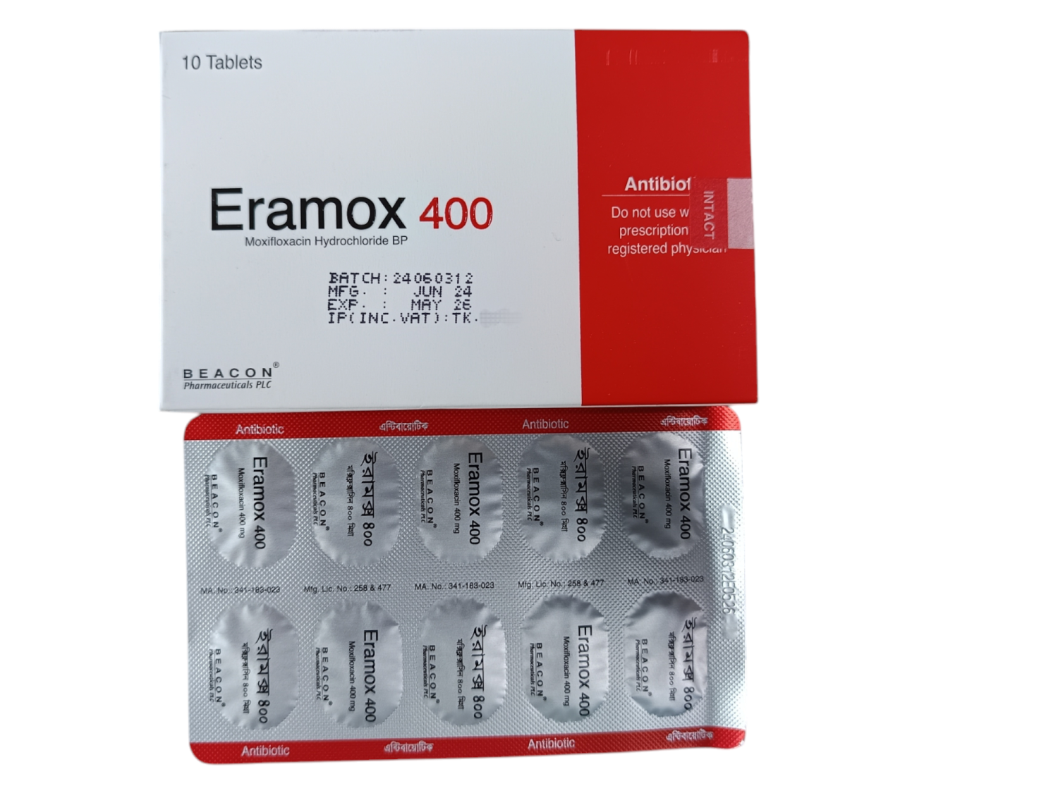 TAB: ERAMOX 400MG