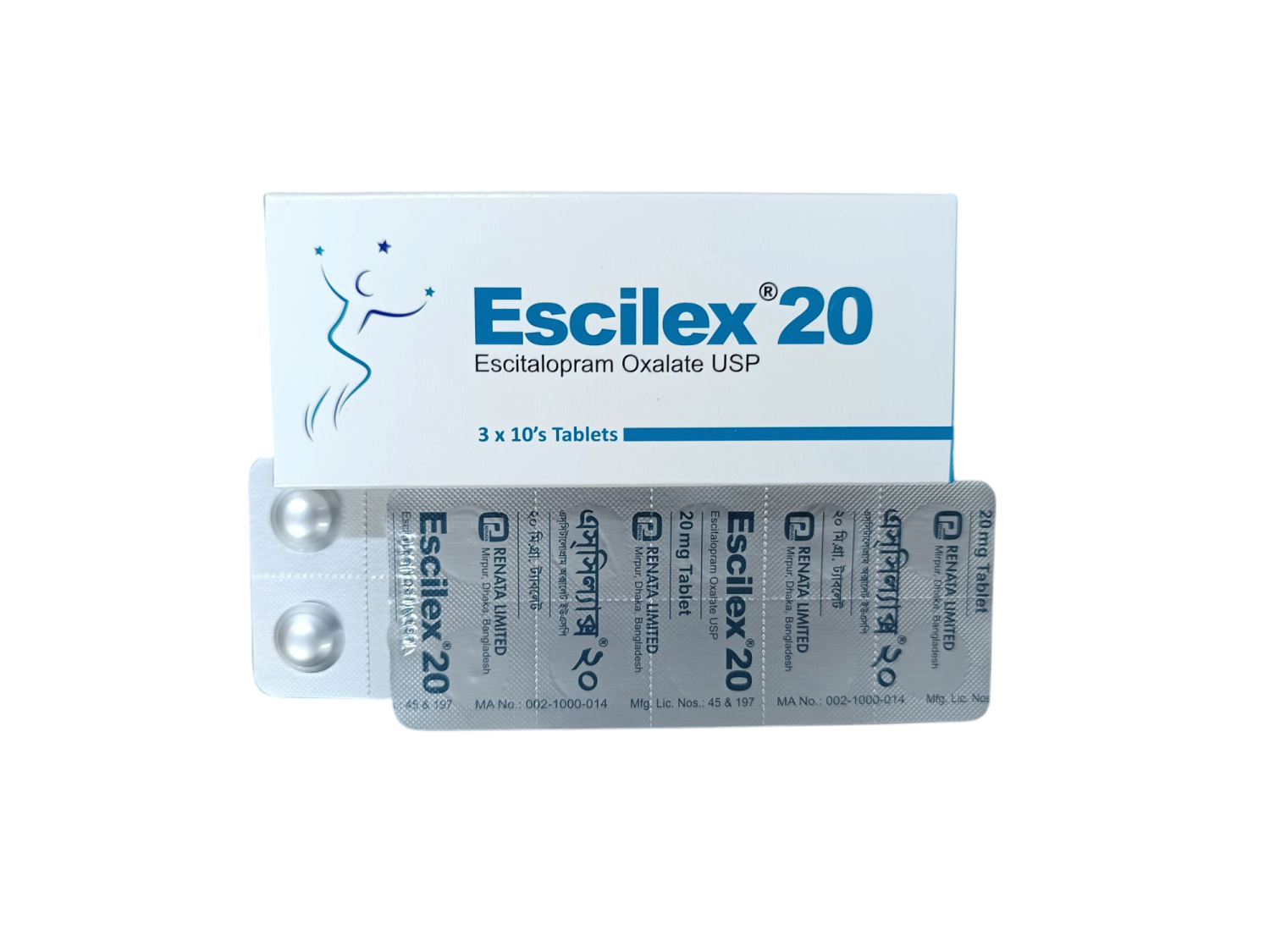 TAB: ESCILEX 20MG