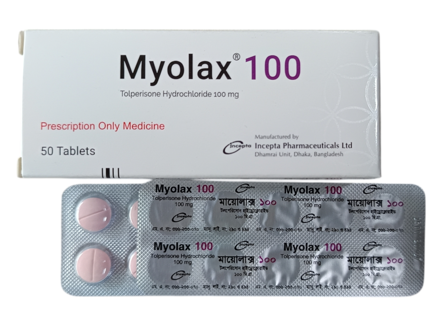 TAB: MYOLAX 100MG