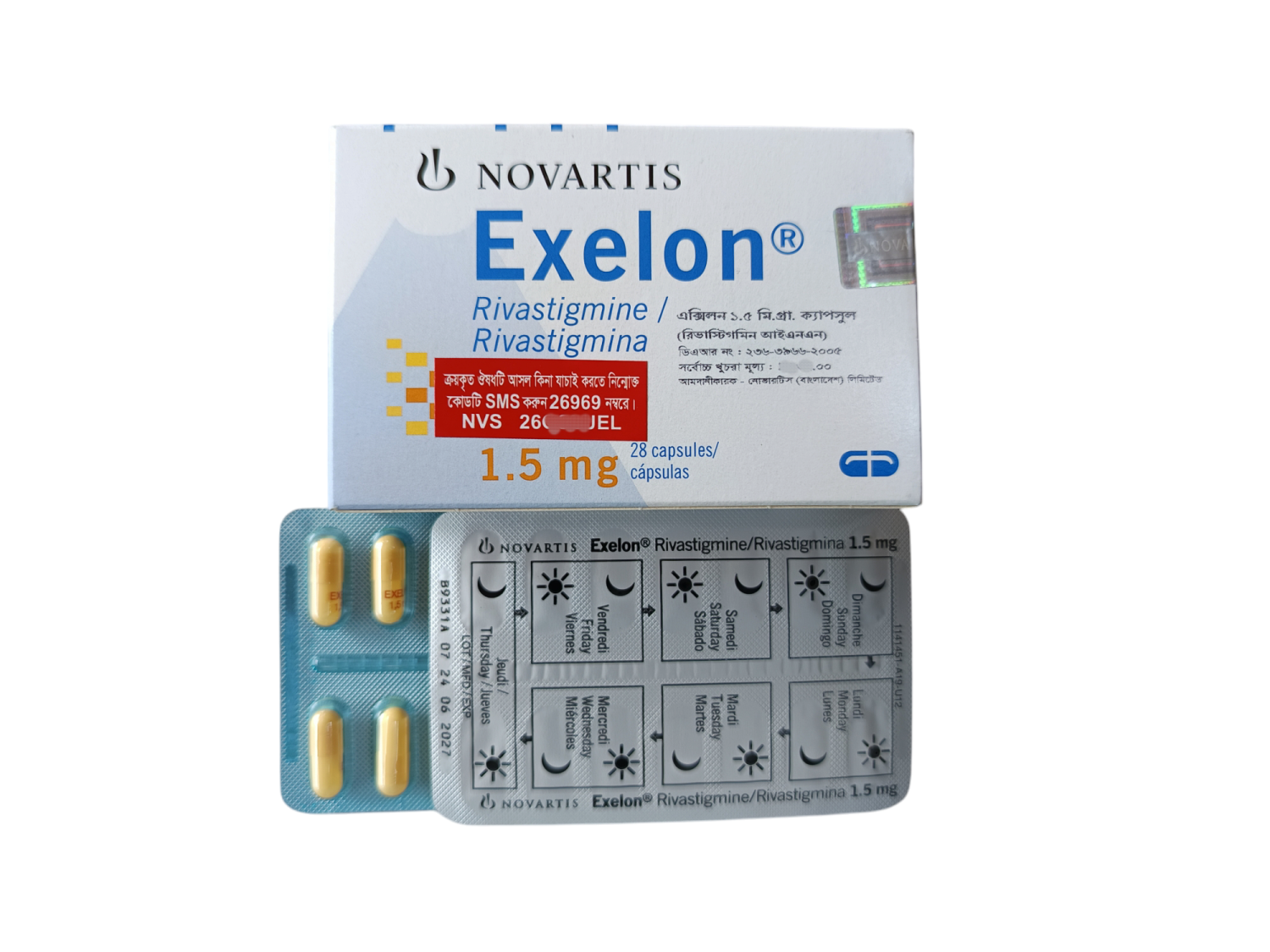 CAP: EXELON 1.5MG
