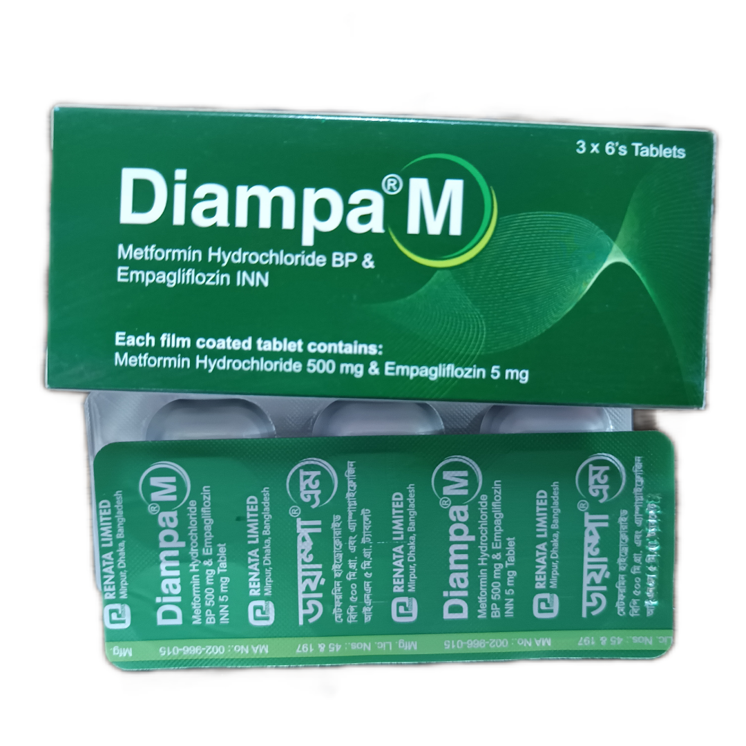 TAB: DIAMPA M 500/5 MG