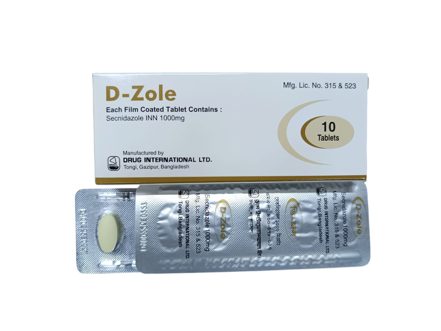 TAB: D- ZOLE 1000MG