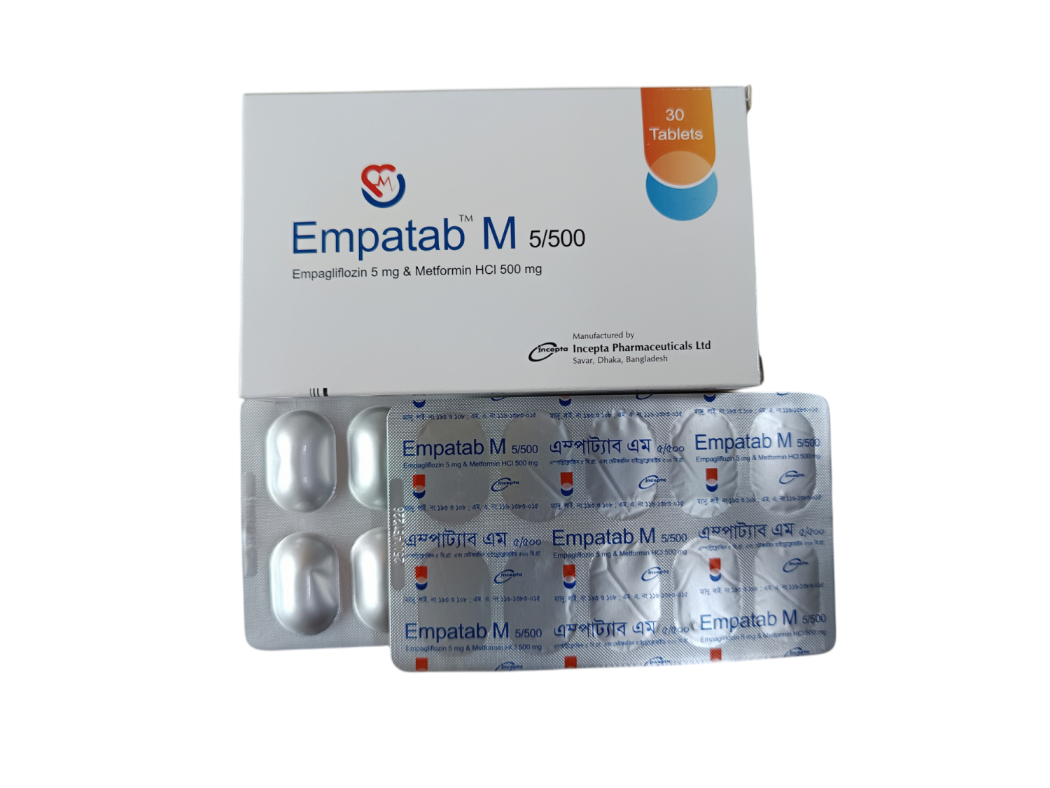 TAB: EMPATAB M 5/500MG