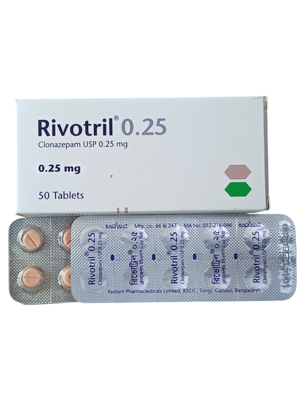 TAB : RIVOTRIL 0.25MG