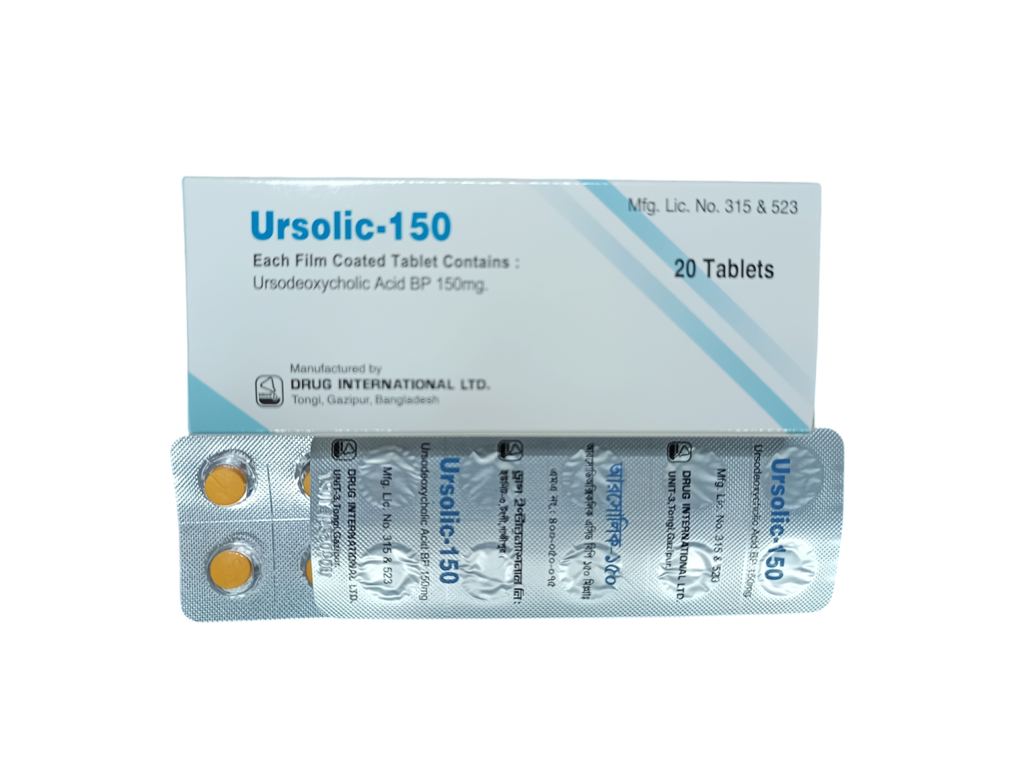 TAB; URSOLIC 150MG