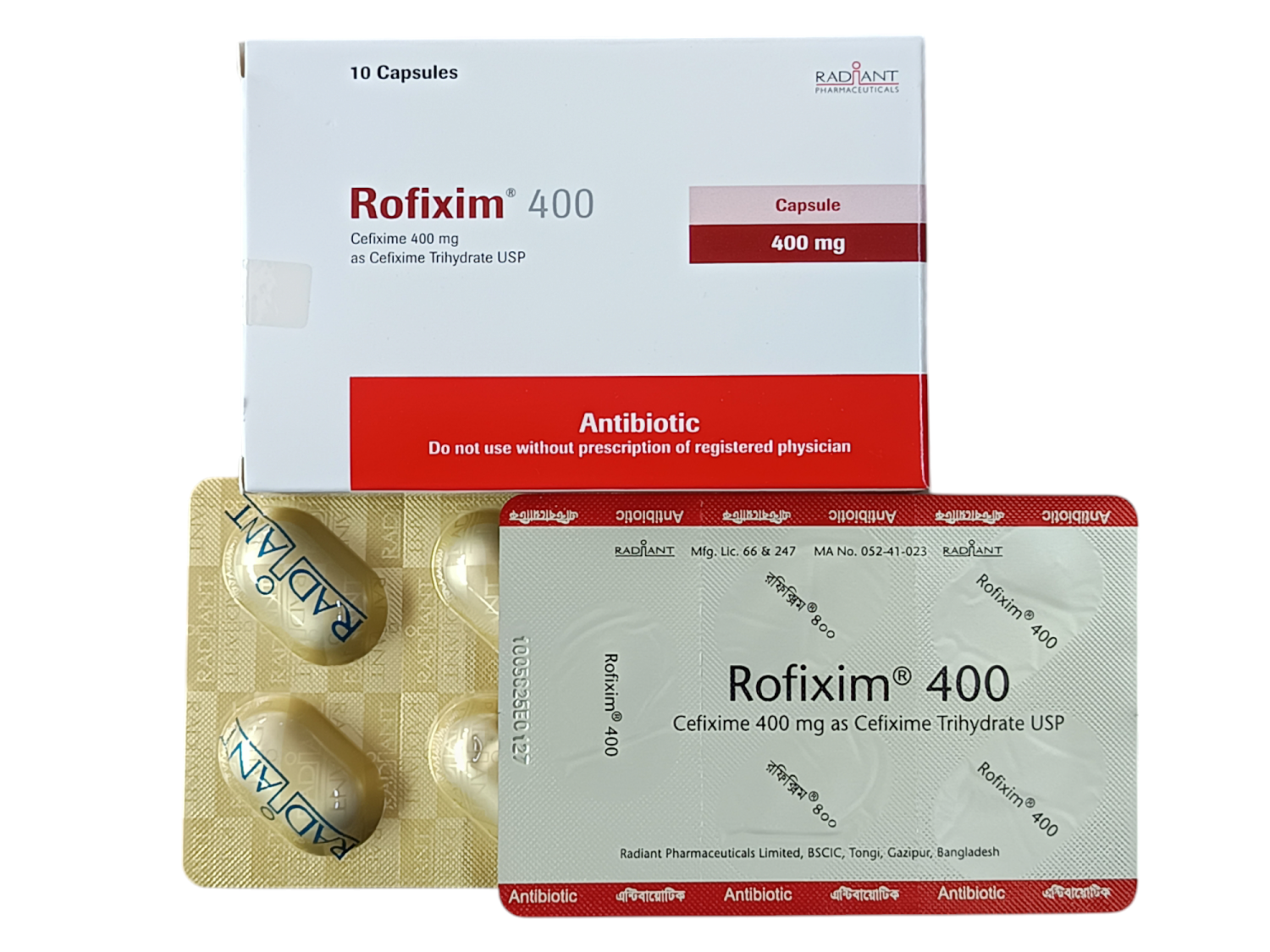 CAP : ROFIXIM 400MG