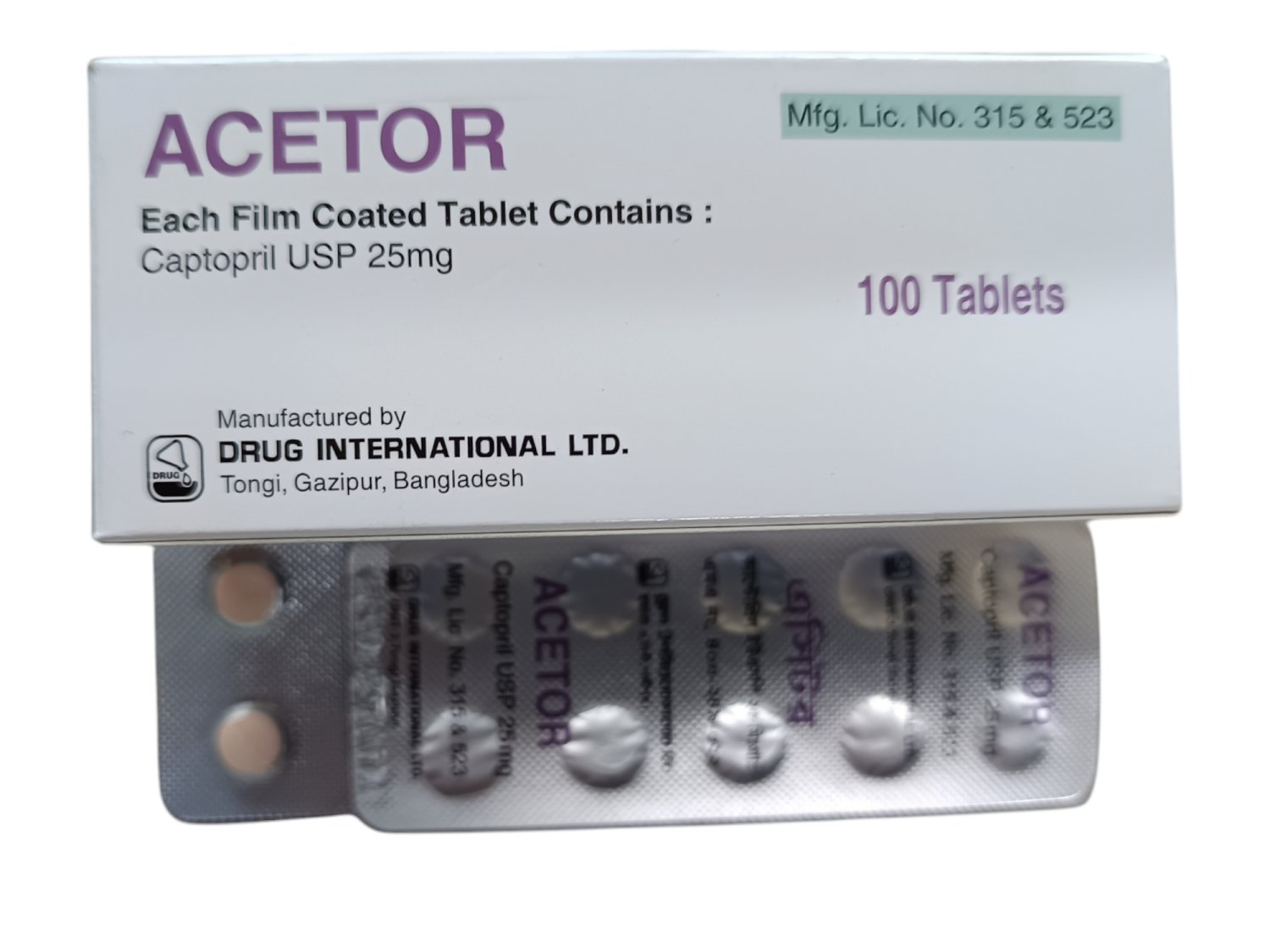 TAB: ACETOR 25MG