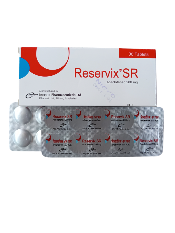 TAB: RESERVIX SR 200MG