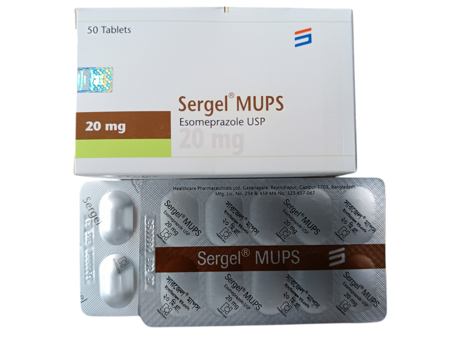 TAB: SERGEL MUPS 20MG