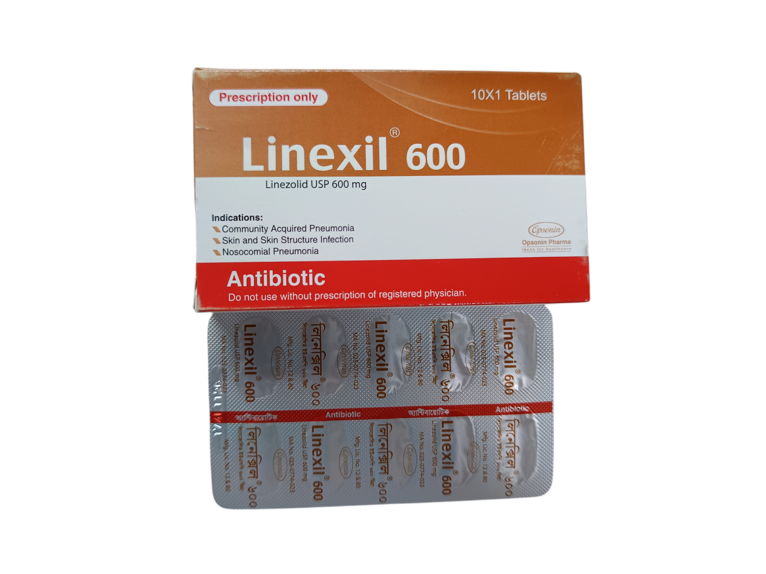 TAB: LINEXIL 600MG