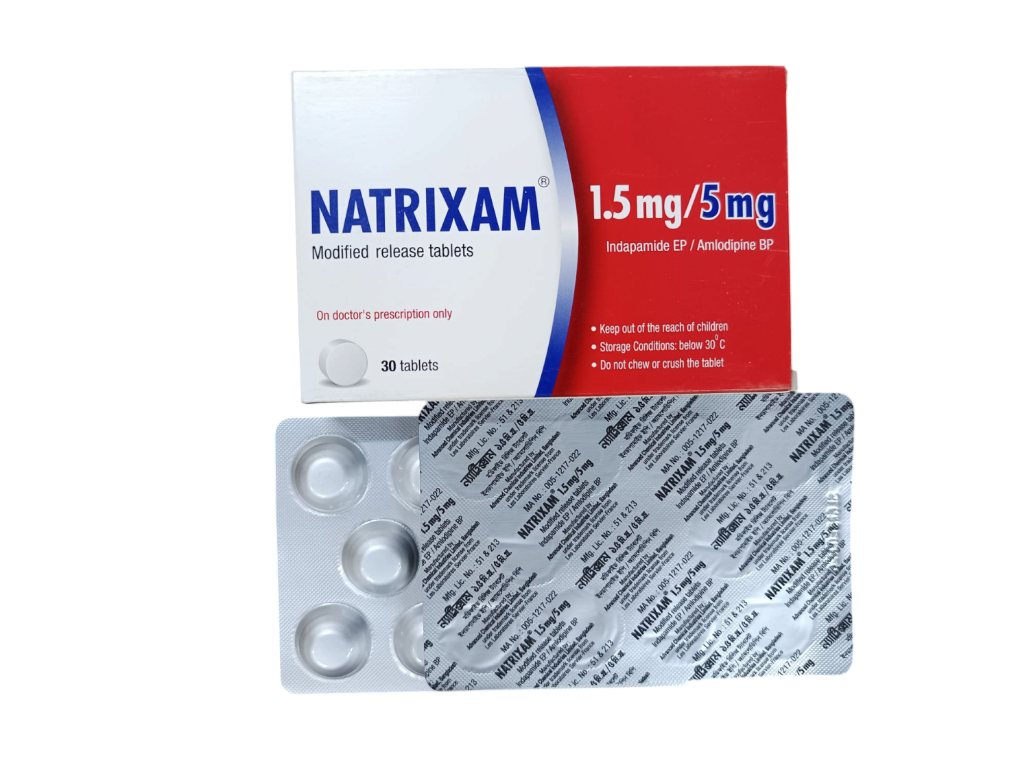 TAB: NATRIXAM 1.5MG/5MG
