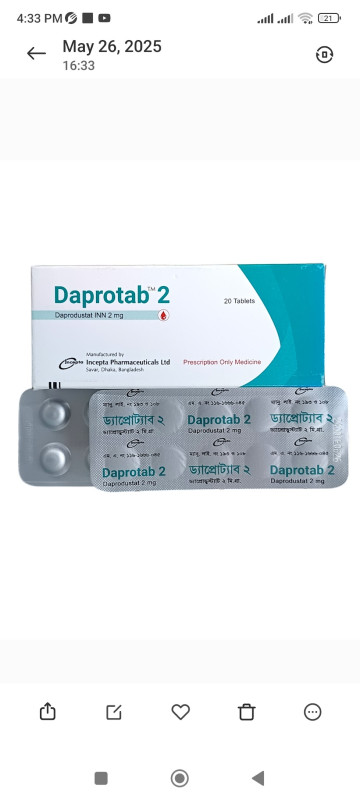 TAB : DAPROTAB 2MG