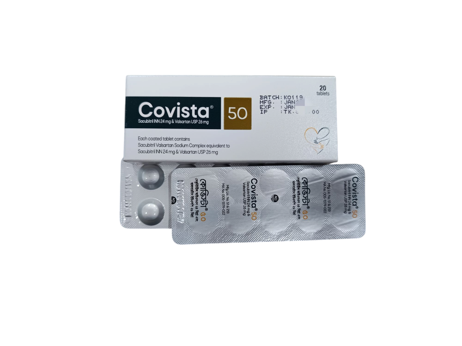 TAB: COVISTA 50MG