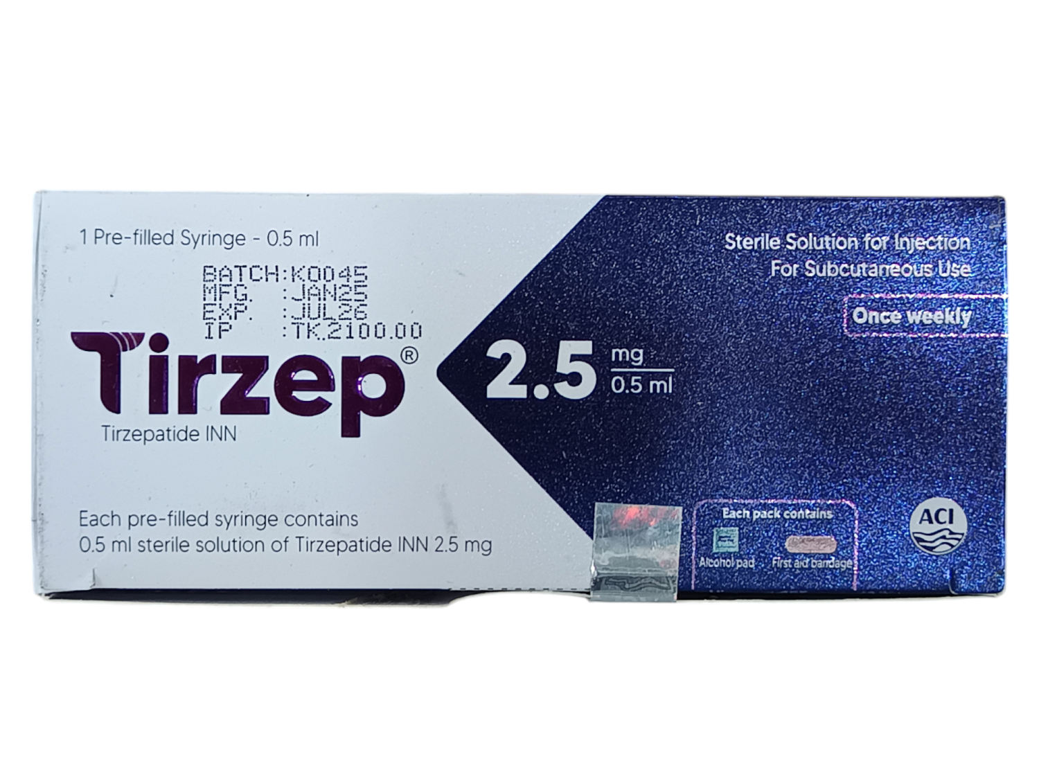 INJECTION : TIRZEP 2.5MG