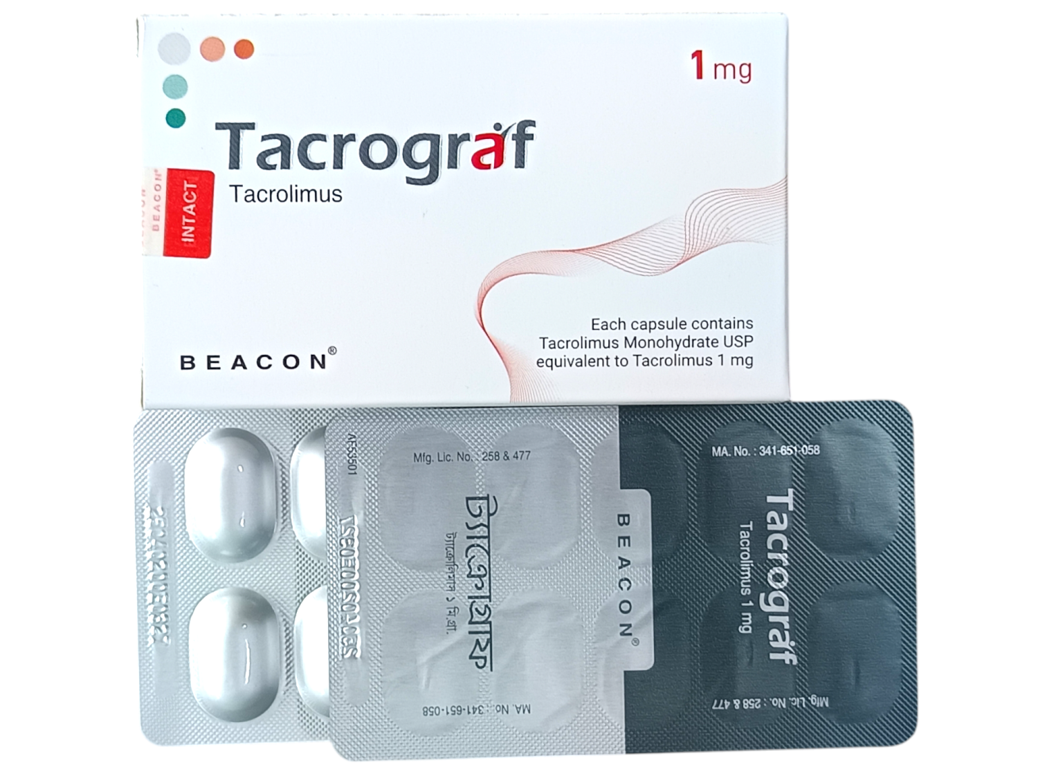 CAP: TACROGRAF 1MG