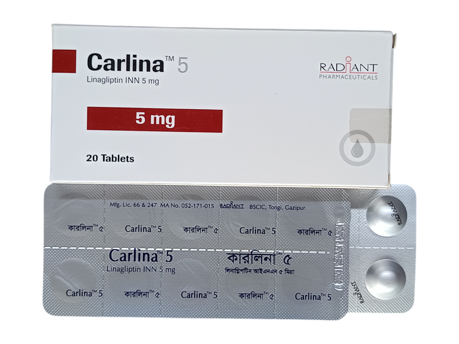 TAB : CARLINA 5MG