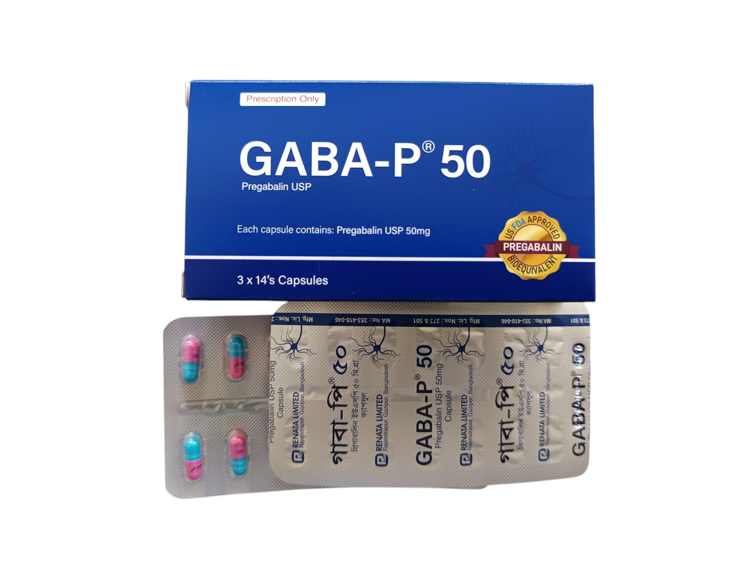 CAP: GABA-P 50MG