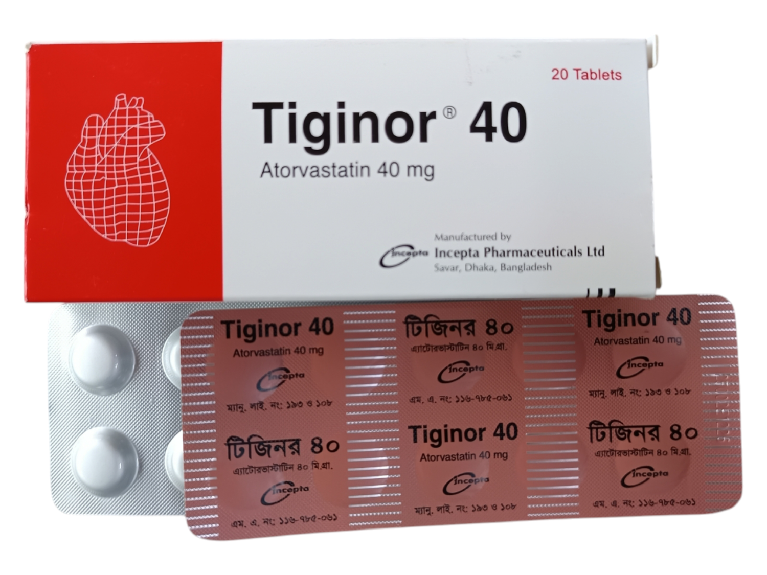 TAB: TIGINOR 40MG