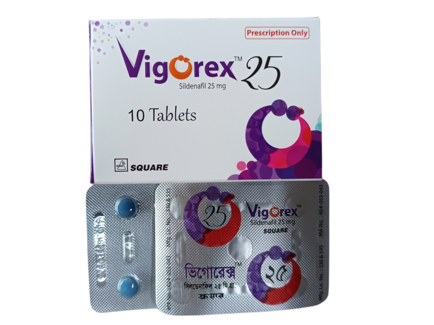 TAB: VIGOREX 25MG